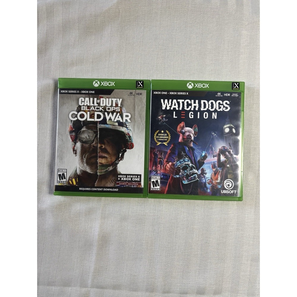 Xbox Lot of Two Call of Duty and Watch Dogs Legión Games Tested Working